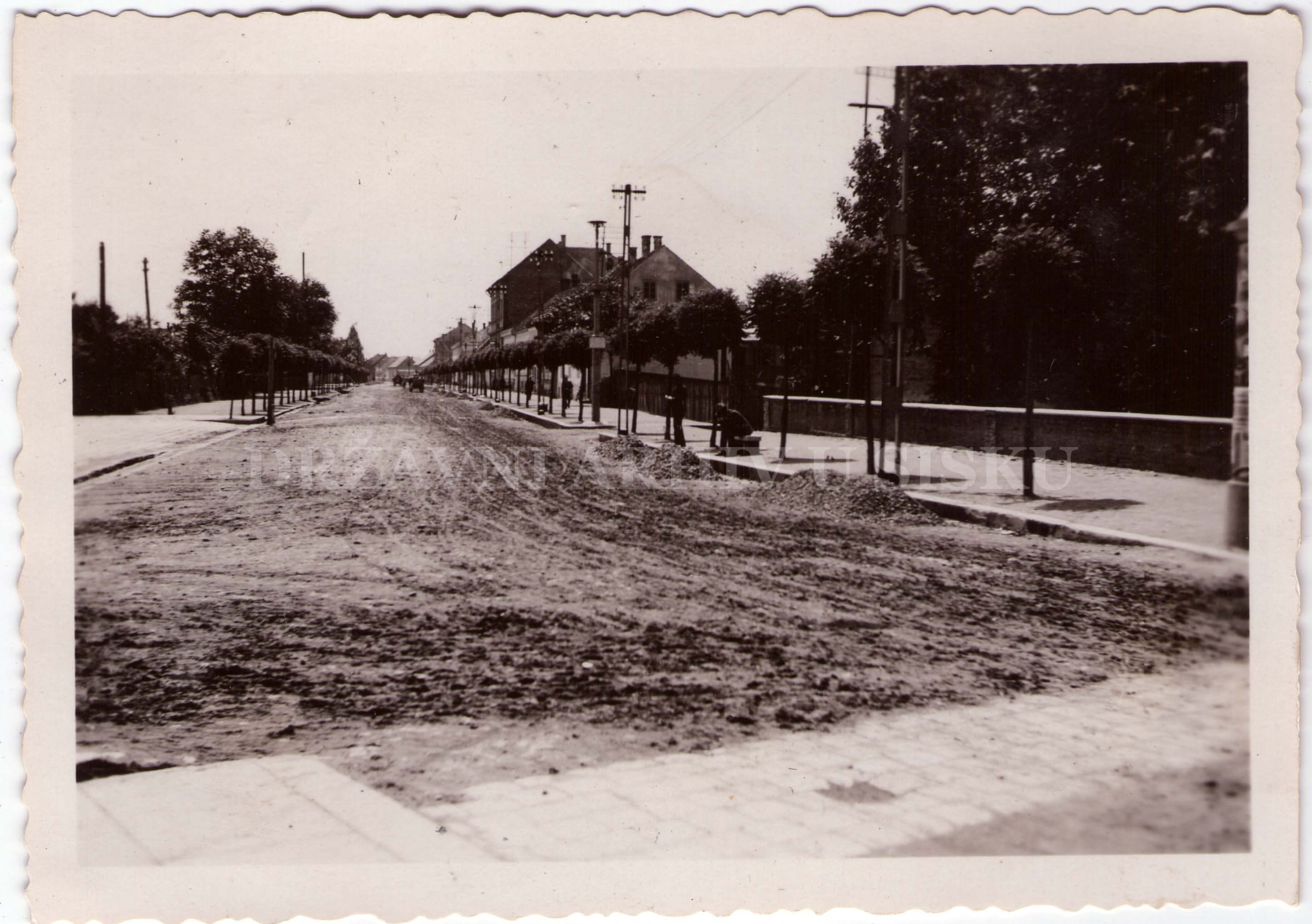 Pogled na Tomislavovu iz Kranjčevićeve ulice, oko 1930. g.